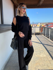 Coordinato treccia 3 pezzi