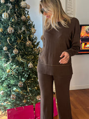 COORDINATO CON INSERTI IN LUREX ORO