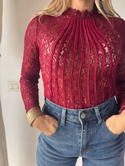 BODY IN PIZZO BORDEAUX