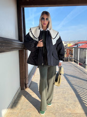 Piumino collo Peter Pan