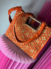 Borsa in pizzo con tracolla chiusura calamita