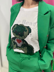 TAILLEUR STRUTTURATO E FODERATO VERDE