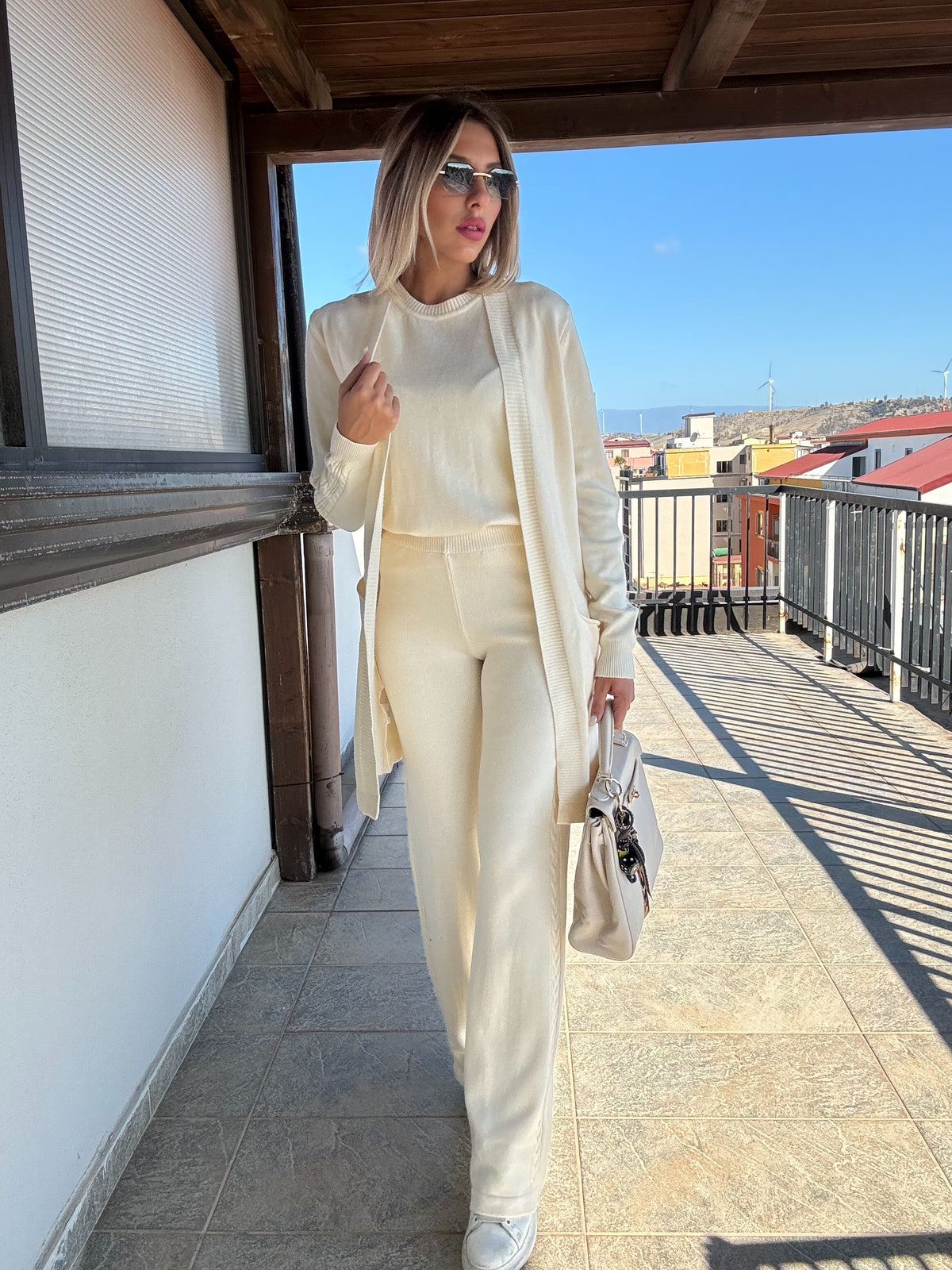 Coordinato treccia 3 pezzi