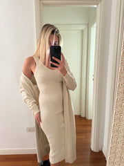 ABITO A COSTINE + CARDIGAN GLITTER