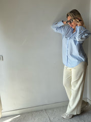 CAMICIA CELESTE 100% COTONE