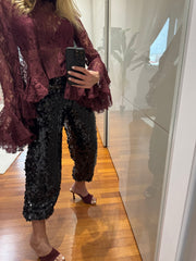 PANTALONE BALLON IN PAILLETTES