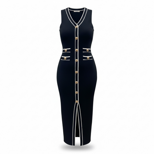 ABITO ELISABETTA ELASTICIZZATO NERO