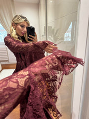 CAMICIA ROMANTICA COMPLETAMENTE IN PIZZO