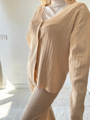 COORDINATO RIGATO BEIGE