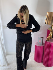 TAILLEUR IN PIZZO NERO