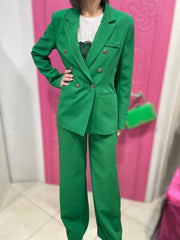 TAILLEUR STRUTTURATO E FODERATO VERDE