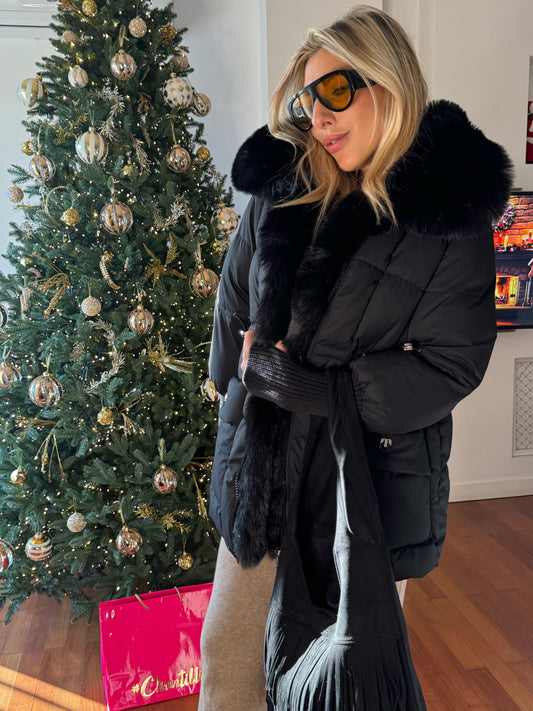 PIUMINO CON ECO-PELLICCIA ESTRAIBILE