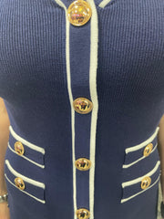 ABITO ELISABETTA ELASTICIZZATO BLU