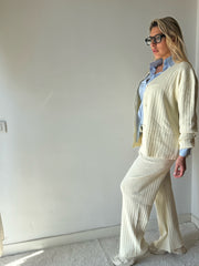 COORDINATO RIGATO PANNA