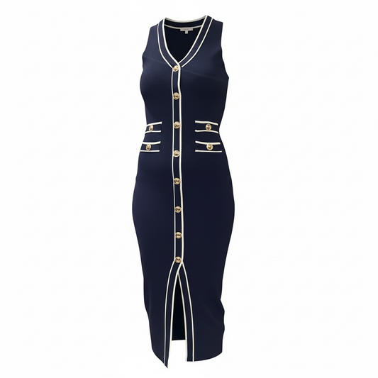 ABITO ELISABETTA ELASTICIZZATO BLU