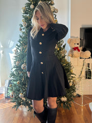 ABITO BOTTONI ORO NERO