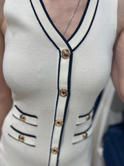ABITO ELISABETTA ELASTICIZZATO BIANCO