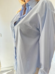 CAMICIA CELESTE 100% COTONE