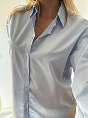 CAMICIA CELESTE 100% COTONE