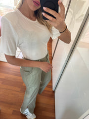 BODY ELASTICIZZATO IN COTONE CON SPALLINE