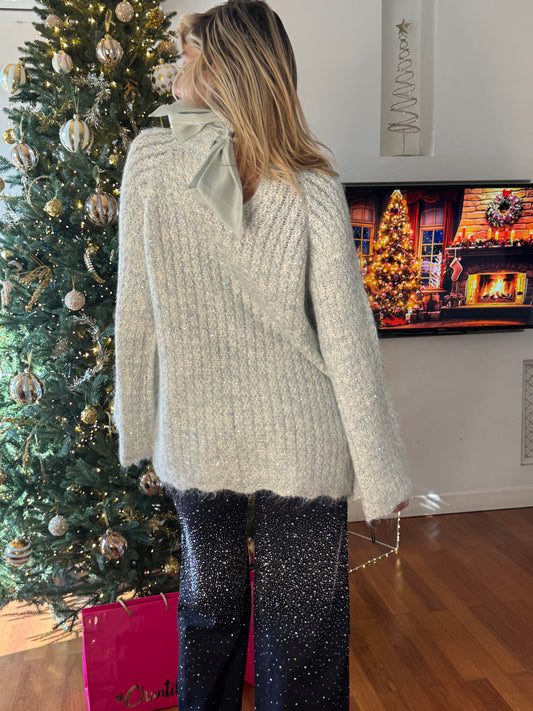 JEANS GLITTER ELASTICIZZATO