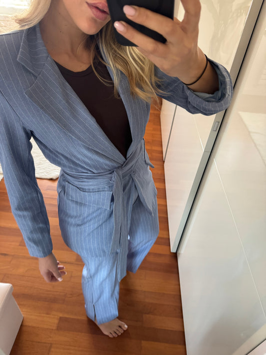 TAILLEUR GESSATO AZZURRO