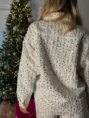 COMPLETO SHORT E CAMICIA PAILLETTES