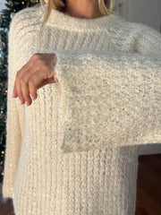 MAGLIA GLITTER CON FIOCCO 100% VISCOSA