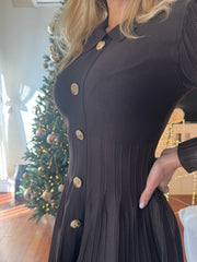 ABITO BOTTONI ORO MARRONE