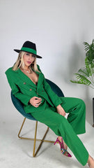 TAILLEUR STRUTTURATO E FODERATO VERDE