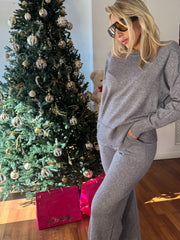 COORDINATO CON INSERTI IN LUREX ORO