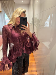 CAMICIA ROMANTICA COMPLETAMENTE IN PIZZO