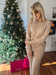 COORDINATO CON INSERTI IN LUREX ORO