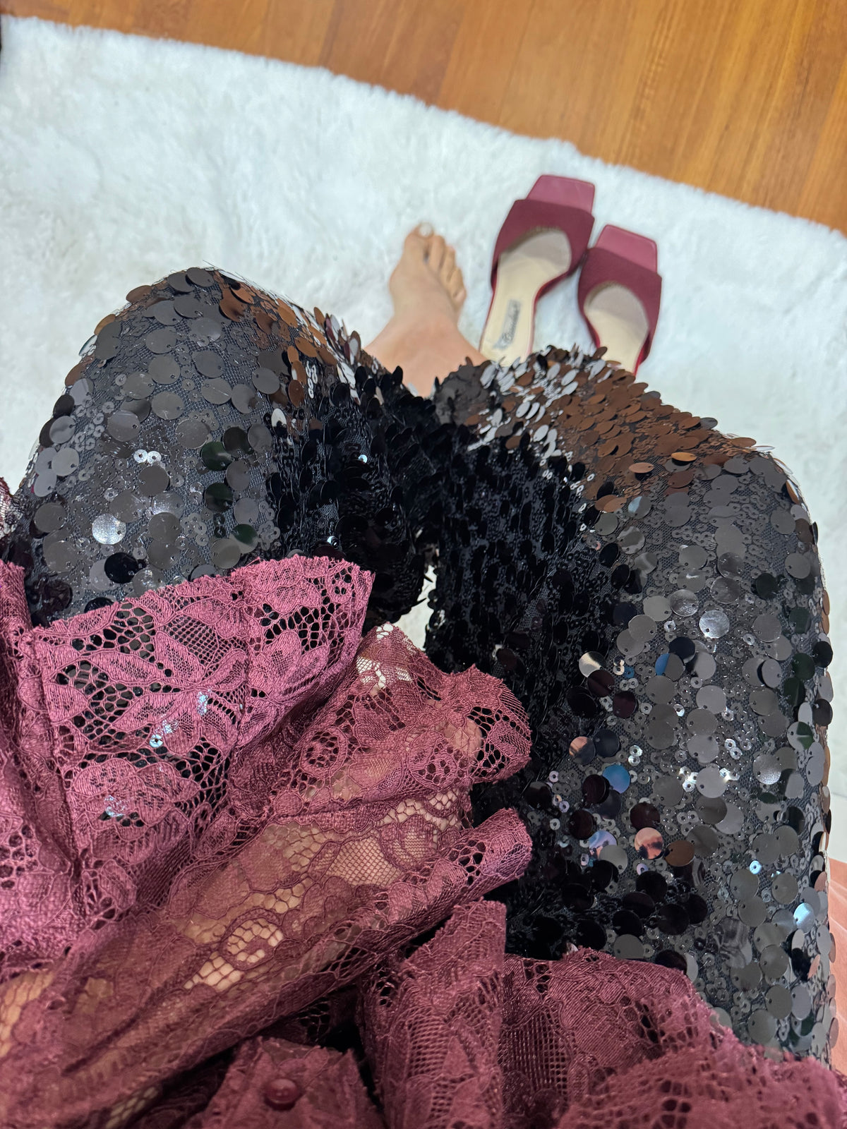 PANTALONE BALLON IN PAILLETTES