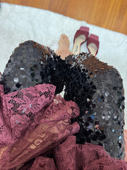 PANTALONE BALLON IN PAILLETTES