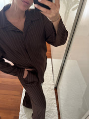 COORDINATO GESSATO MARRONE