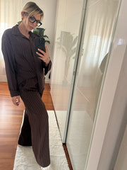 COORDINATO GESSATO MARRONE