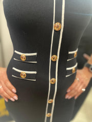 ABITO ELISABETTA ELASTICIZZATO NERO