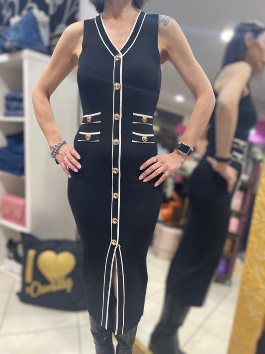 ABITO ELISABETTA ELASTICIZZATO NERO