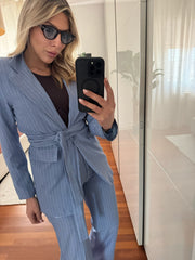 TAILLEUR GESSATO AZZURRO