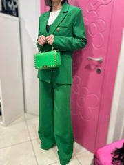 TAILLEUR STRUTTURATO E FODERATO VERDE