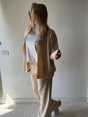 COORDINATO RIGATO BEIGE